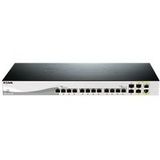 D-Link Systems D-Link DXS 1210-16TC - Switch - intelligent - 12 x 10GBase-T + 2 x SFP+ + 2 x combo 10 Gigabit SFP+ - rack-uitvoering