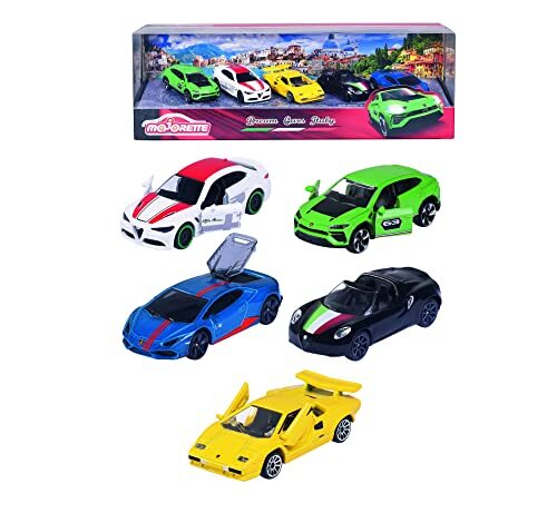 MAJORETTE 212053178 - Italy Dream Cars 5 pcs Giftpack - Die-cast - Voertuigen - Vanaf 3 jaar