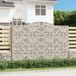 Maison Exclusive - Geknoopte gaasbakken, 7 stuks, 300x50x200/220 cm, verzinkt staal