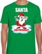 Bellatio Decorations Santa for president Kerstshirt / Kerst t-shirt groen voor heren - Kerstkleding / Christmas outfit L