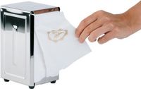 Merkloos Servettenhouder, 10 x 11,5 cm, RVS
