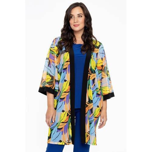 YOEK gebloemde kimono multi