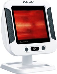 Beurer IL 60 Infraroodlamp Premium - Red light therapy voor Spieren, Gewrichten, Verkoudheid & Huidverzorging - Warmtelamp met Digitale Timer & Automatische Uitschakeling - Groot Bestralingsoppervlak (30×40 cm) - Medisch Gecertificeerd