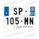 SPM Fiets- en motorkentekenplaat SPM NR2 Eurologo