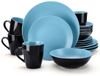 Santivo Serviesset - 32-delig - 8 personen - Blauw/Zwart - Keramiek