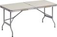 Kamyra® Table de camping en aluminium pliable - Table de camping, table de fête - Léger - 150x60x69,5 cm - Beige / Gris