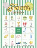 Tennis Bingo: 32 Player Tennis Themed Party Games