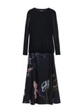 Desigual Jurk lichtblauw / poederroze / zwart
