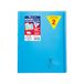 Clairefontaine 981602C Pak met 10 Geniete Schriften Koverbook Blauw - 24x32 cm - 96 Pagina’s Kleine Ruitjes met Kantlijn - Wit Papier 90 g - Omslag Polypro