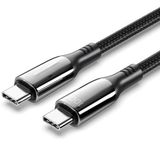Watio Wave Kabel USB-C naar USB-C, 100 W, 2 m lengte, zwart