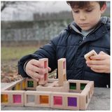 Andreu Toys domino spel transparant educatief karton multicolor.