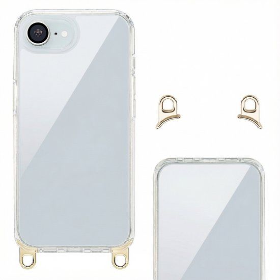 Selencia Transparante Back Cover met Afneembare Haakjes voor Apple iPhone 17e / 16e