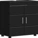 vidaXL Armoire de salle de bain noir 60 x 34 x 63 cm bois traité