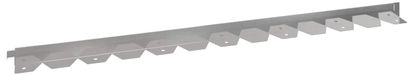 Bordure de pelouse 10 pièces 102 x 4 x 4 cm Acier Argenté