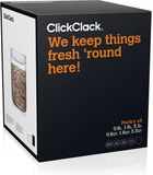 Click & Clack Vershoudbox Pantry Round - Set van 3 Stuks - Rood
