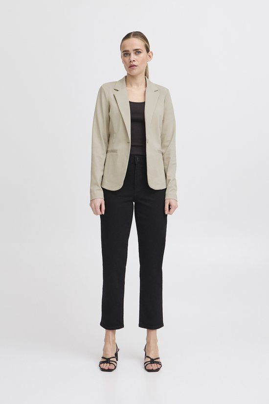 Ichi Blazer Ihkate Bl 20101801 Doeskin Beige Dames Maat XXL