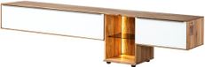 MASSIVMOEBEL24.DE meuble bas naturel / blanc bois massif 240x43x55 (LxPxH)