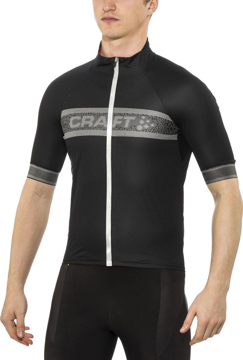 Craft Shield Jersey korte mouwen Heren zwart Maat M