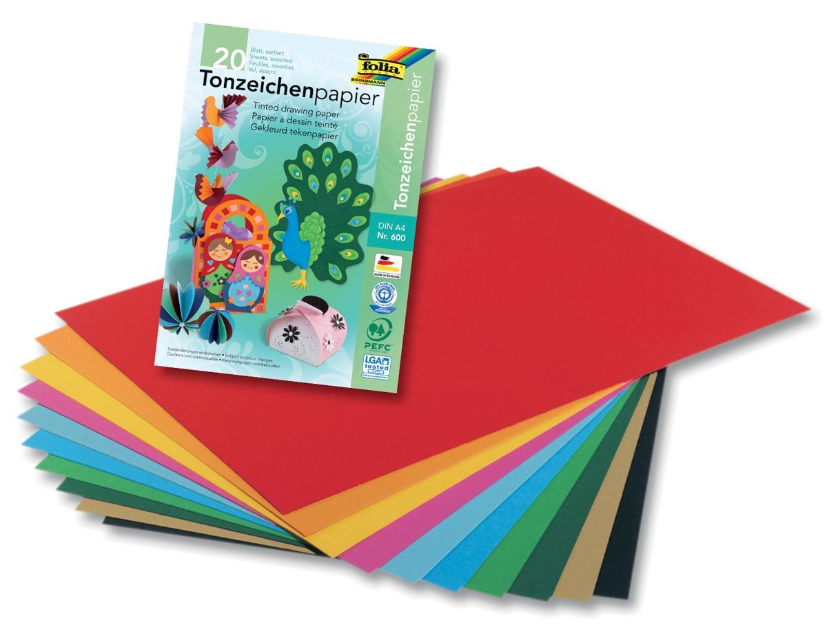 Folia Gekleurd Tekenpapier - 4001868006001