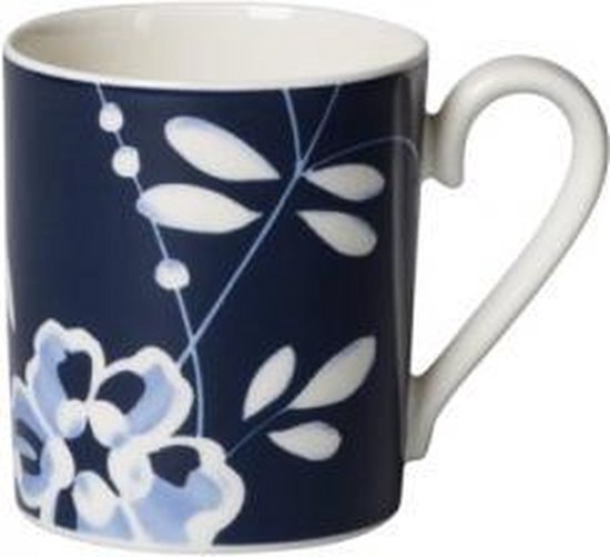 Villeroy & Boch Vieux Luxembourg Brindille Beker met oor 0,25 l blauw