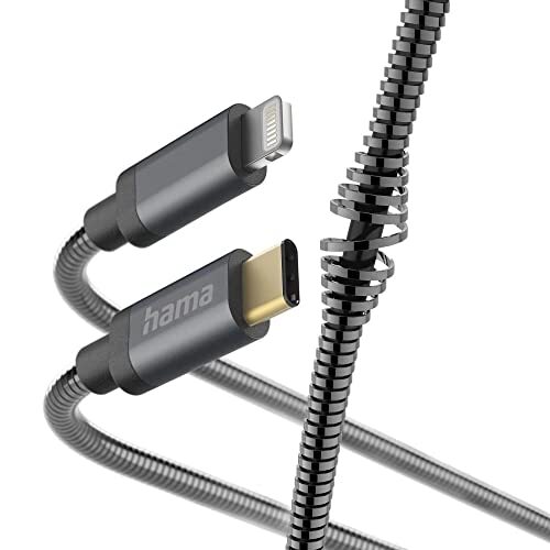 Hama Usb-c - Lightning-kabel Metal 1.5 M Antraciet