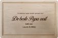 Lbm planche à découper en bois le meilleur papa au monde - 30 x 20 cm