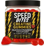 Speed Bites Creatine HCl Gummies – 1600 mg Creatine HCl per dag ≈ 5000 mg creatine monohydraat – suikervrij creatine gummies – spierkracht, energie, herstel – 120 stuks