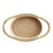 LA PORCELLANA BIANCA - Botanio wit dienblad, ovaal, 54 x 32,5 x 5 cm, rotan