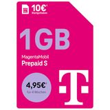 Telekom MagentaMobil Prepaid S 1GB+Telekom Flat, 50 Freimin in andere