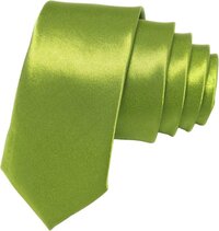 Fako Fashion® Skinny Stropdas - Smal - 5cm - Effen - Groen - 145cm - Polyester