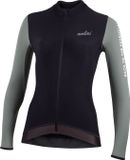 Nalini - Dames - Fietsshirt - Lange Mouwen - Wielrenshirt - Groen - Zwart - NEW LS LADY FIT J - XS
