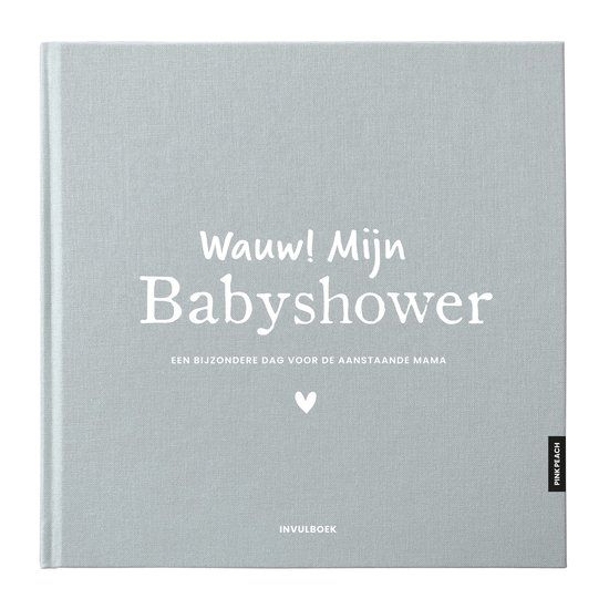 PINKPEACH - Babyshower Invulboek - Linnen - Sky