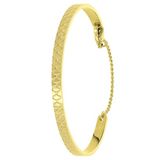 Lucardi Dames Cheri armband - Staal - Goudkleurig