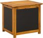 vidaXL Tuinopslagdoos - Massief Acacia Hout - Zwart - 60 x 50 x 56 cm