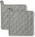 BYRKLUND Pannenlap Stay Cold - 2x 20x20 - 100% Katoen - Grijs