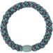 KKNEKKI Élastique cheveux Gris Acier Teal Glitter