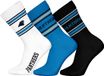 NFL CAROLINA PANTHERS Crew Socks - 3-pack - Wit/Blauw/Zwart - Maat 39/42