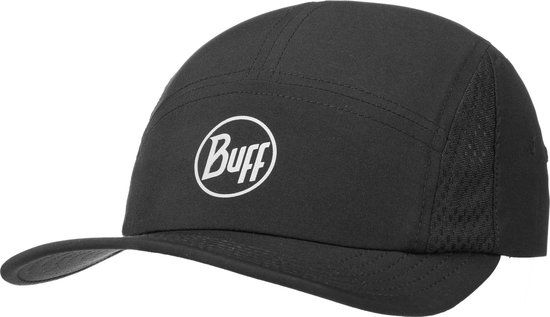 BUFF 5 Panels Cap R-SOLID BLACK L/XL - Unisex - Polyester - UPF 50+ - Herfst/Winter 2021