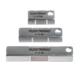 MusicNomad U-File Enkele Fret Leveler, 3-Pack MN813