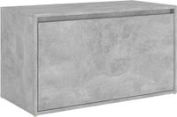 vidaXL Halbank 80x40x45 cm bewerkt hout betongrijs