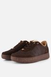 Woden Line Sneak Sneakers bruin Leer