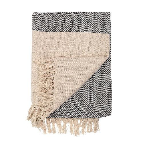 Bloomingville Natural Plaid - 160 x 130 cm - Grijs