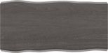 vidaXL Tafelblad natuurlijke rand 80x40x(2-6) cm eikenhout donkerbruin