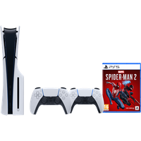 PlayStation 5 Slim Disc Edition + Marvel's Spider-Man 2 + Extra Controller White