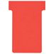 Nobo T-kaarten 100 stuks index 2 rood