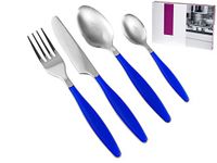 H & H Tafelbestek 24-delig Lady Handvat Blauw Arredo Tafel, Acryl