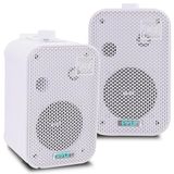 Pyle Waterdichte Speakers - Buitenluidsprekers - Weerbestendige Wand en Plafond Gemonteerde Luidsprekers - 200 Watt - Universele Montage - Wit