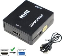 Techvavo® HDMI naar VGA Converter - 1080p Full HD - Zwart