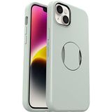 OtterBox OtterGrip Symmetry hoes voor iPhone 14 Plus voor MagSafe, valbestendig, beschermhoes met ingebouwde grip,3x getest volgens militaire standaard,antimicrobiële bescherming, Groen