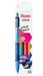 Pentel BX470/4FUNNY iZee balpen met metalen clip, blauw, groen, oranje, roze, 4 stuks